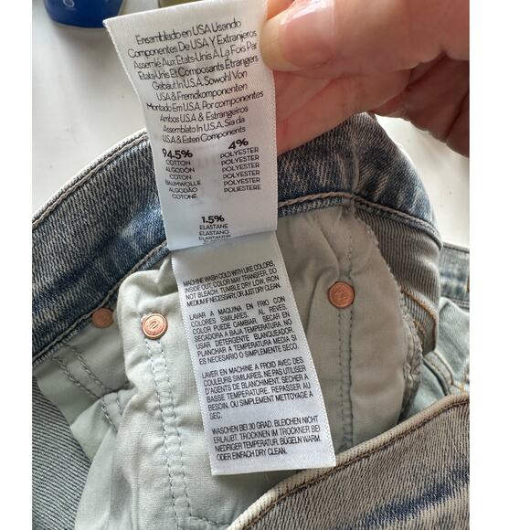 NWT Mother Light Acid Wash Button Fly tomcat Marrakesh Jeans 32 - Picture 11 of 16